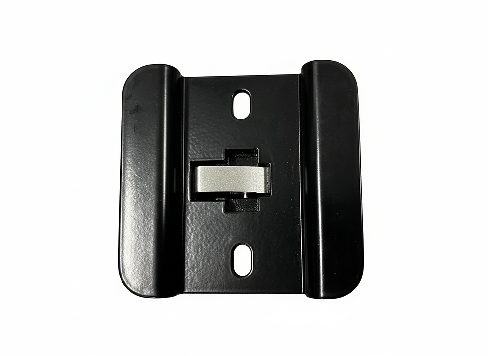 Thumbnail: LIPPERT SOLERA BLACK BOTTOM AWNING BRACKET Back View