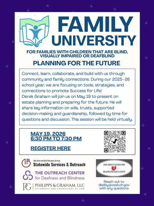 Family University webinar on Planning for the Future
on 5/19/2026