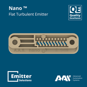 Nano™ Flat Emitter With 3D Filtration