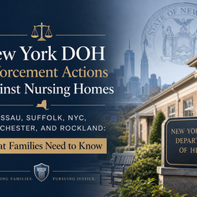 New York DOH Enforcement Actions Against Nursing Homes in Nassau, Suffolk, NYC, Westchester, and Rockland: What Families Need to Know