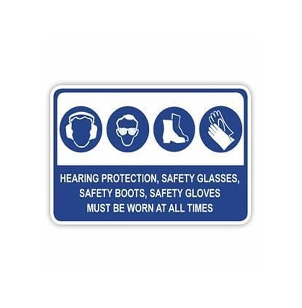 MANDATORY PROTECTION SIGN (4 PICTOS)