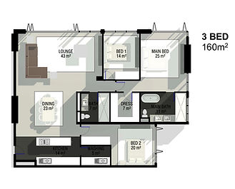 3 bedroom apartment