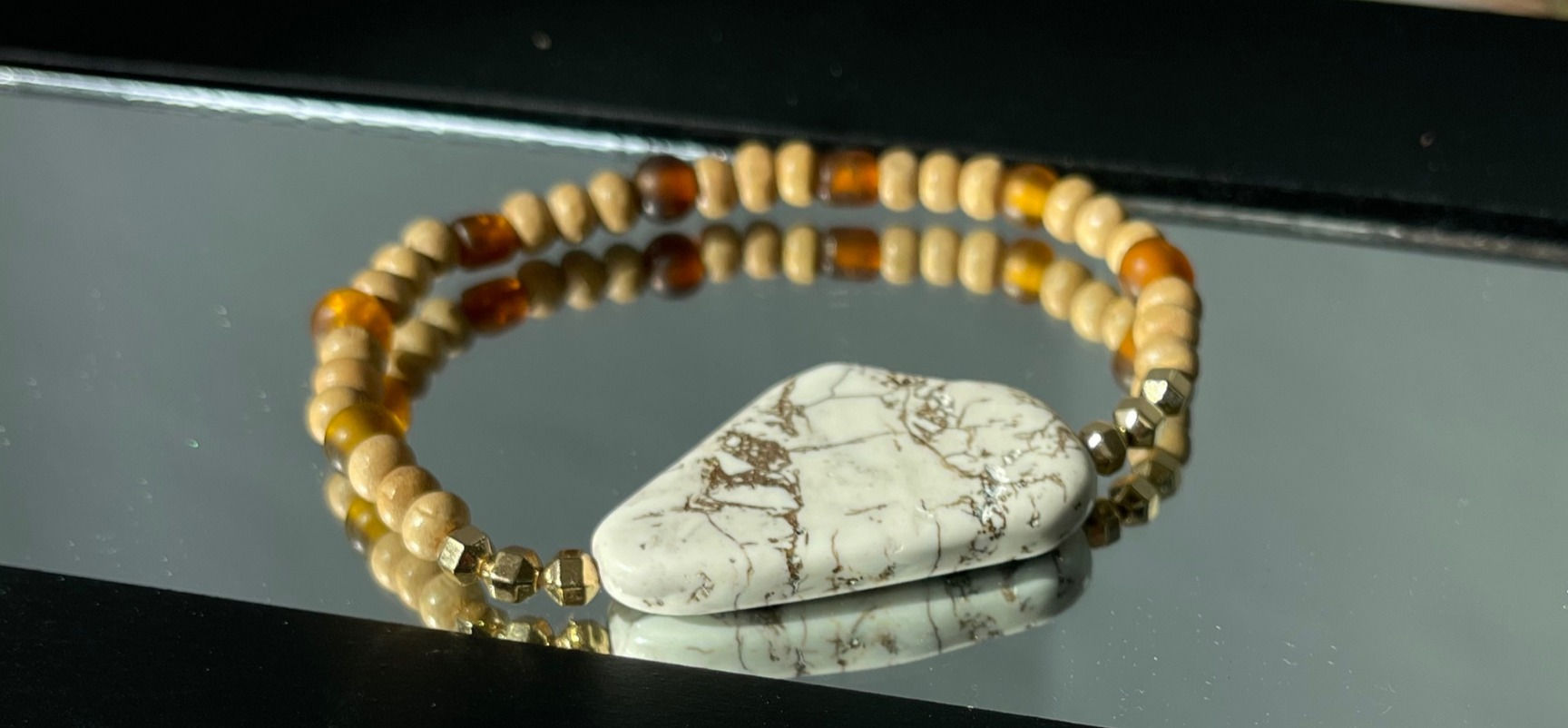 Wooden Cream Stone