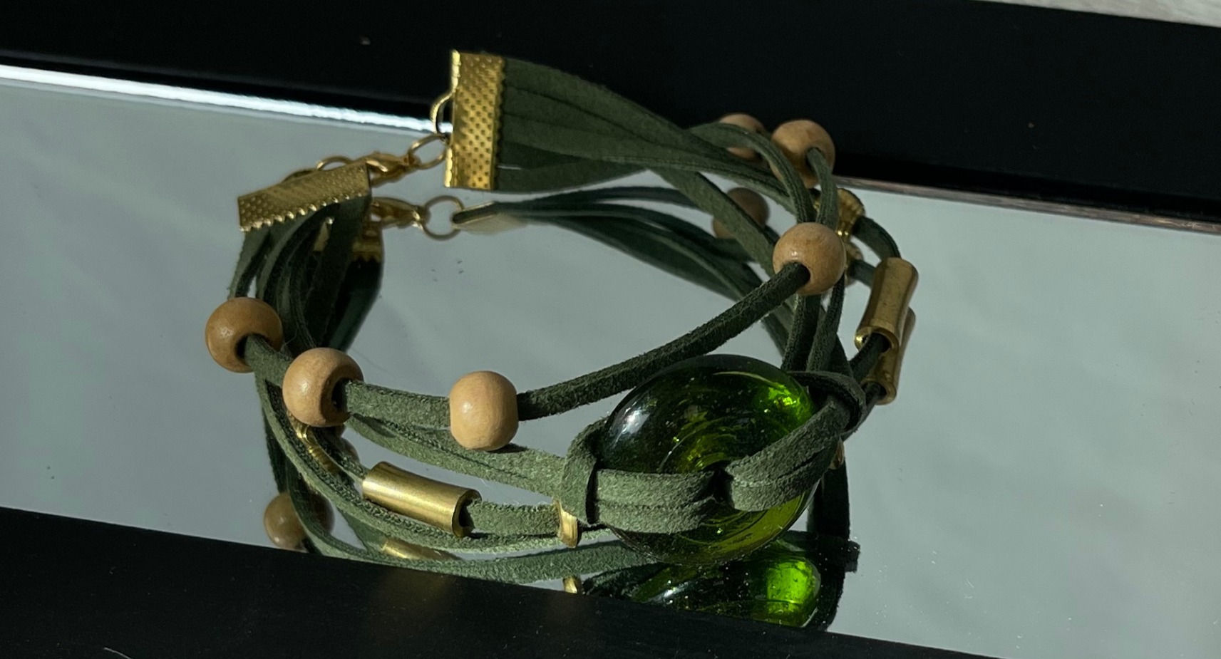 Forest Green Saude Bracelet