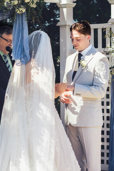 Bay City Waterfront Wedding - Outdoor ceremony