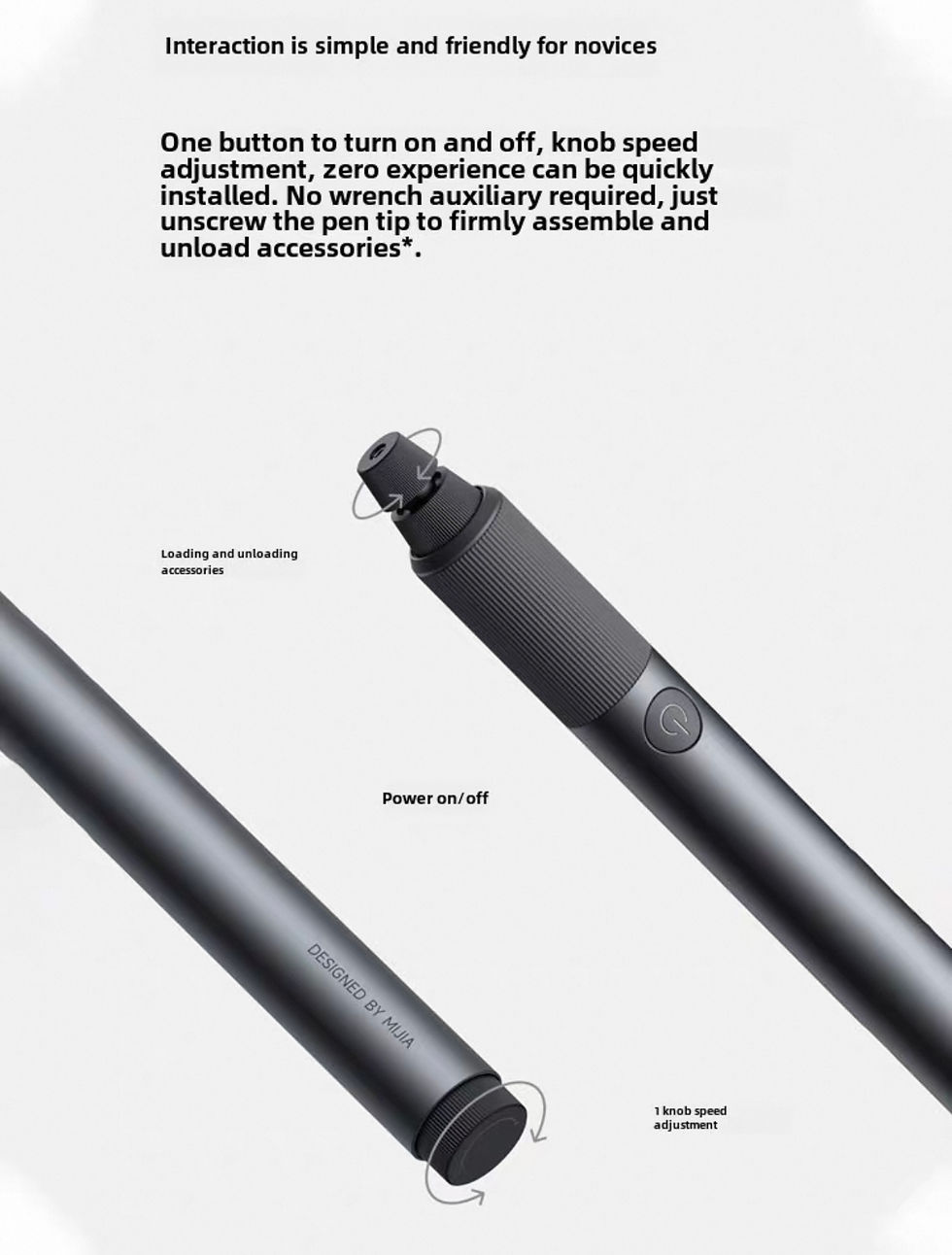Thumbnail: Xiaomi Mijia Electric Grinding Pen Handheld Polishing Electric Grinding Handy Ga
