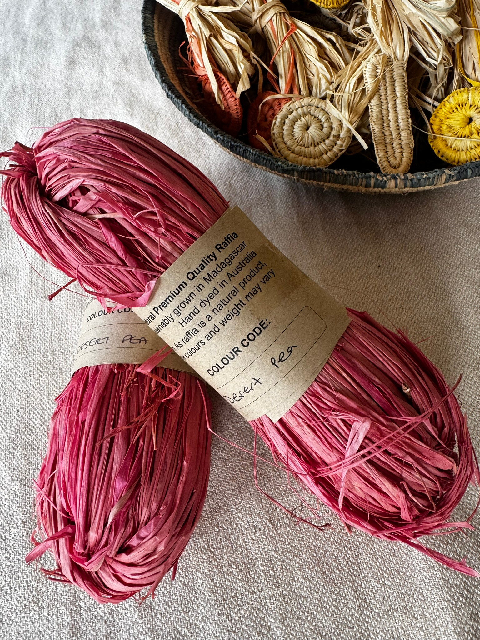 Raffia 50g - Desert Pea