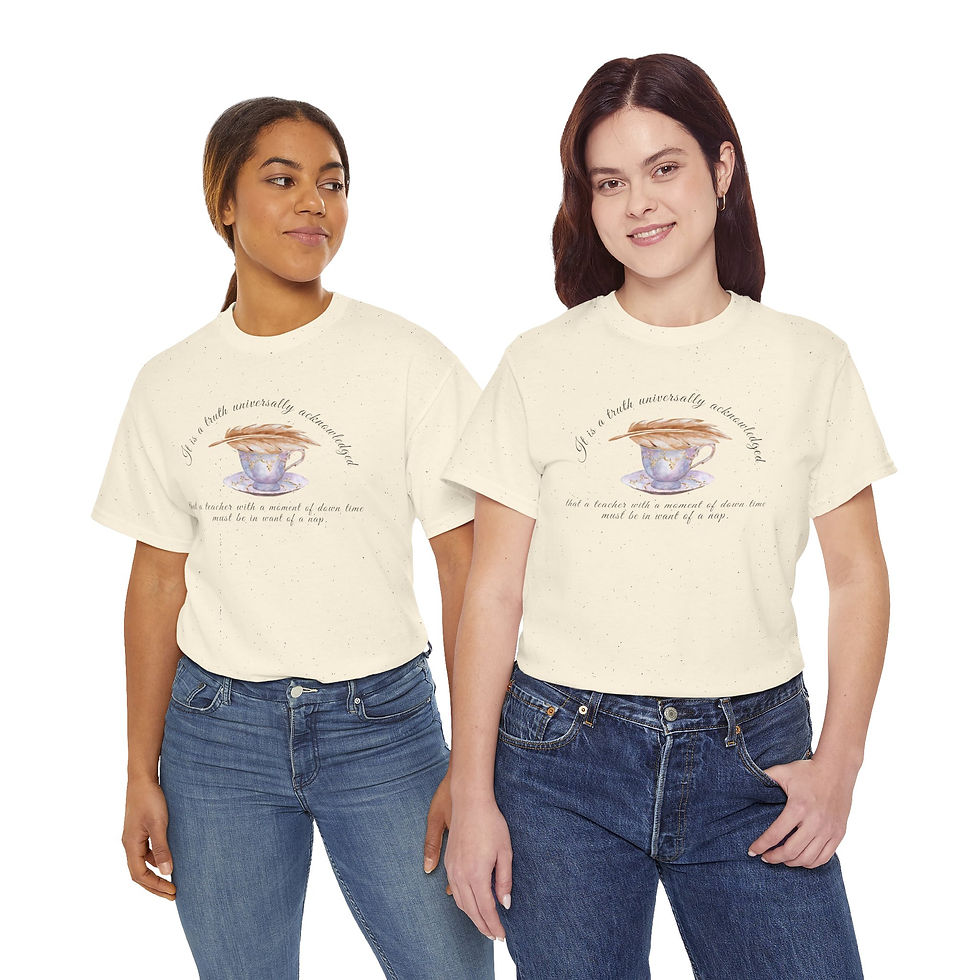 Thumbnail: Teacher Voice Unisex Tee | Austen Inspired Teacher T-Shirt