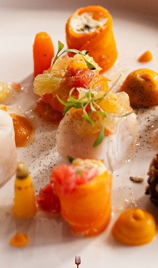 plat gastronomique restaurant Les Quatre Saisons Savoie