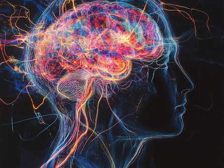 A colourful brain picture exposing, The Neural Landscape of Choice: Exploring Consciousness and Free Will in Neuroscience, showcasing a research by Amir Noferesti on X-i-O platform part of 0-i-1.com