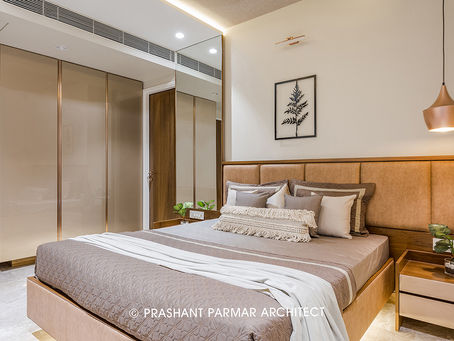 Apartment Interior by Prashant Parmar Architects, Ahmedabad