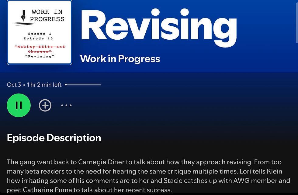 I discuss poetry revisions on a podcast
