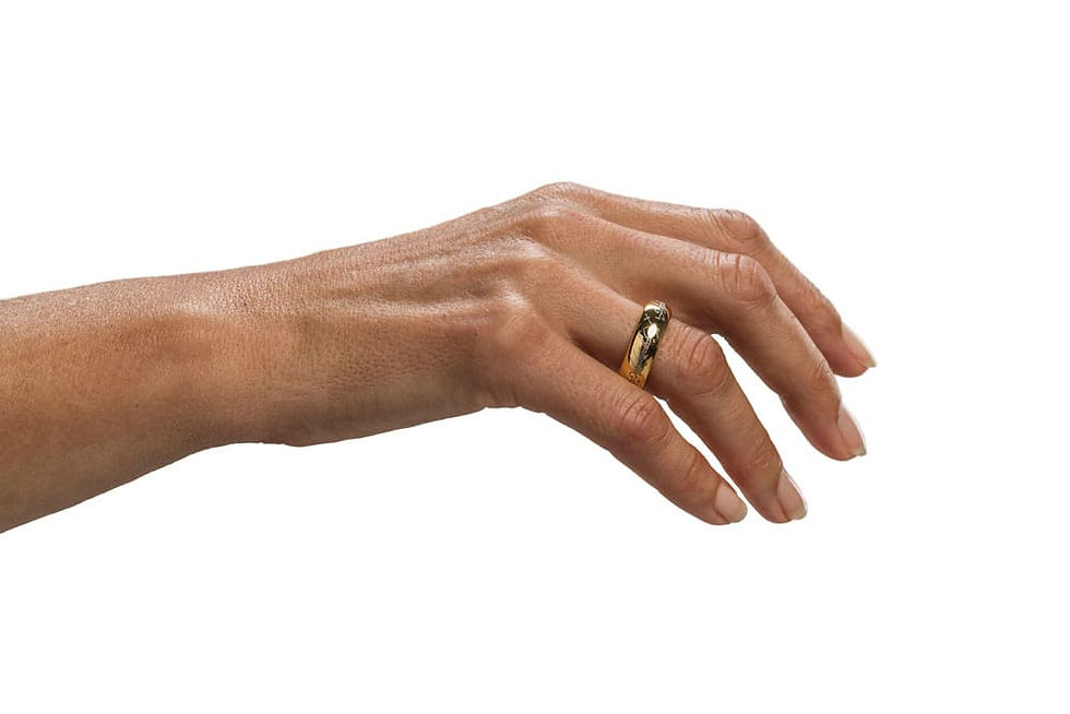Miniaturbild: Lord of the Rings Tungsten Ring The One Ring (gold plated) Size 11