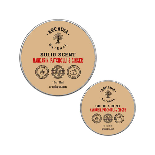 Mandarin, Patchouli and Ginger Solid Scent Arcadia Natural