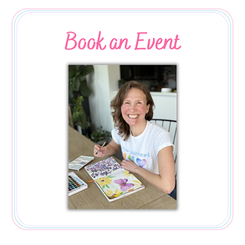 Laura Wootton painting watercolor flowers