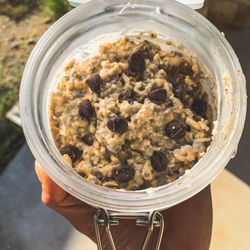Chocolate Chip Cookie Dough Overnight Oats