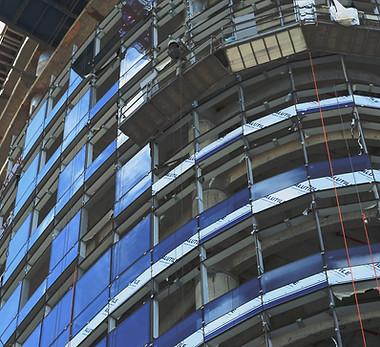 Edifício sob a construção