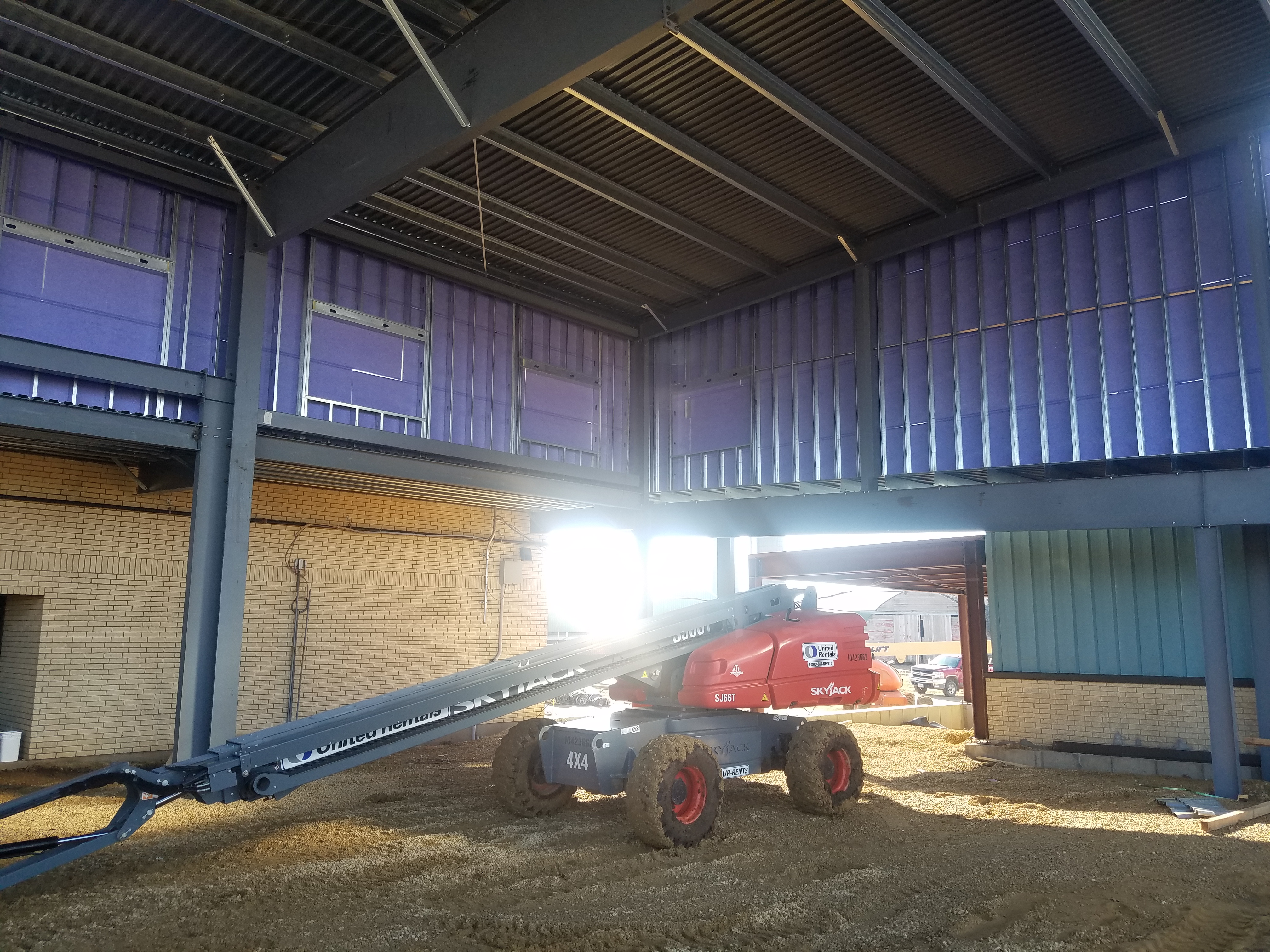 Walls going up in new band room