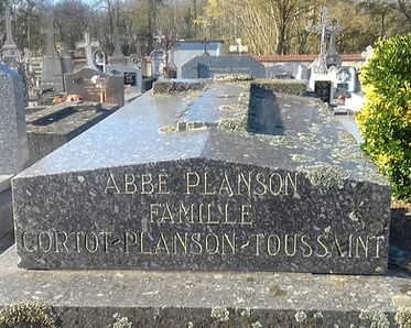 Sépulture de Louis Henri Planson.