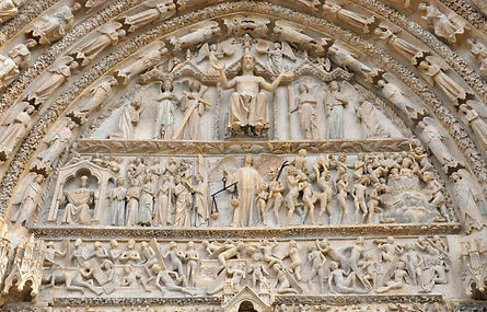 Cathédrale de Bourges-Portail du jugement dernier.