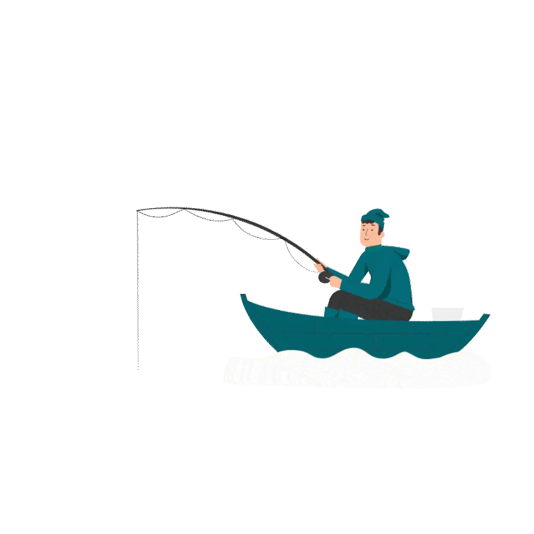  Fishing men on a boat