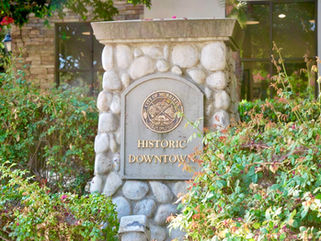 Old Town Murrieta historic district sign in Murrieta, CA
