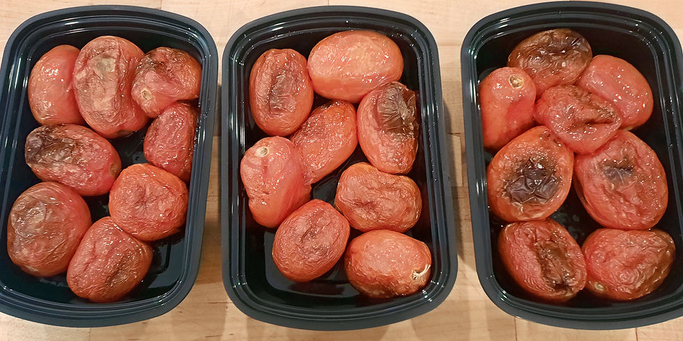 Roaster plum tomatoes make for a delicious Provencal sauce for linguini.