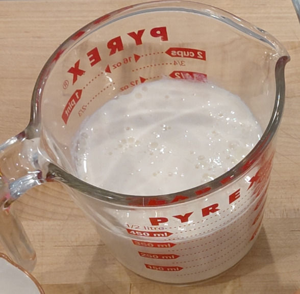 Buttermilk = Milk + Cider Vinegar