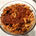 Ziti with the perfect marriage of Bolognese and caponata
