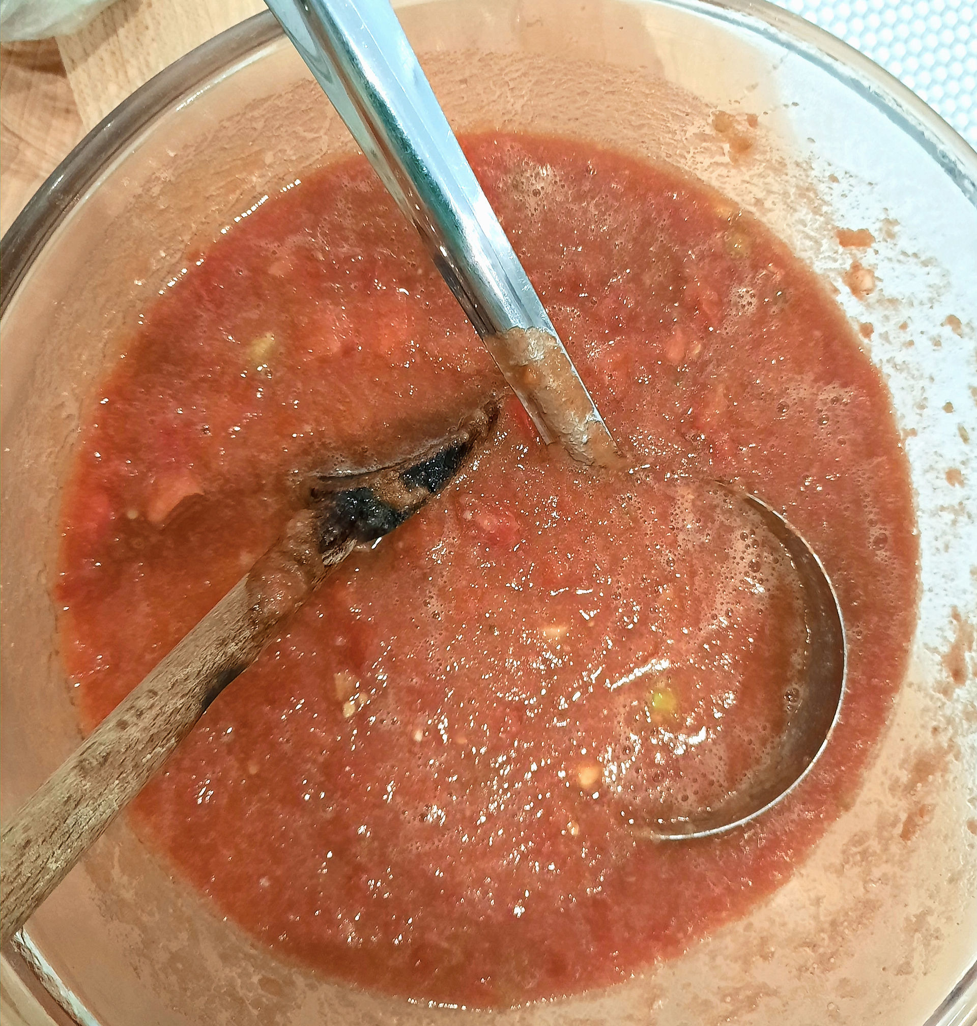 pureed mix for gazpacho base