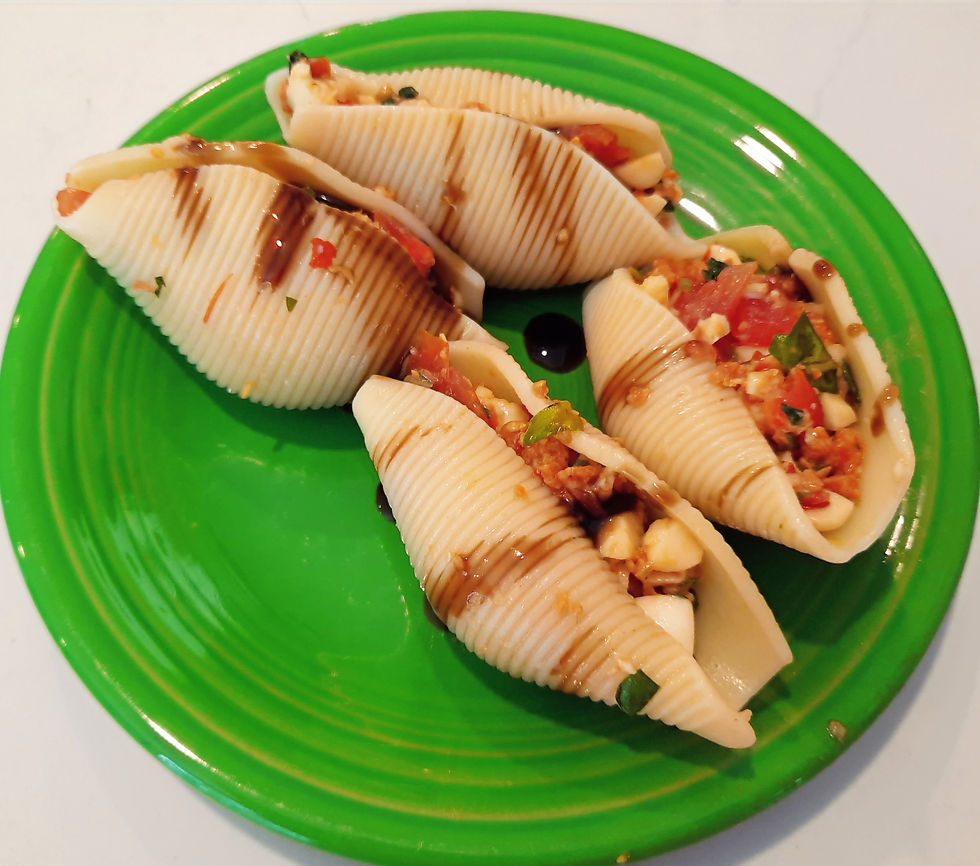 Salad stuffed shells
