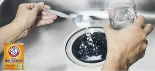 Baking soda and vinegar one two punch for drain cleaning.