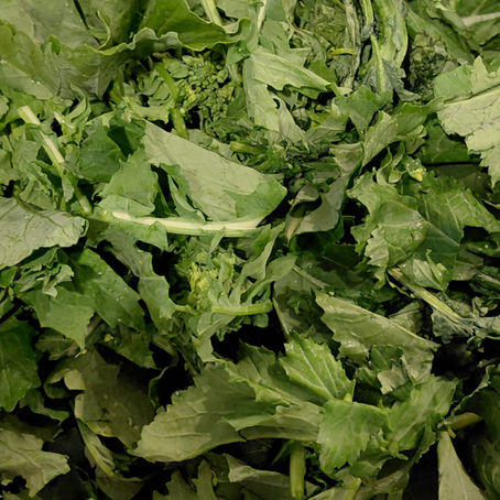 Broccoli Rabe with Shrimp and Farro