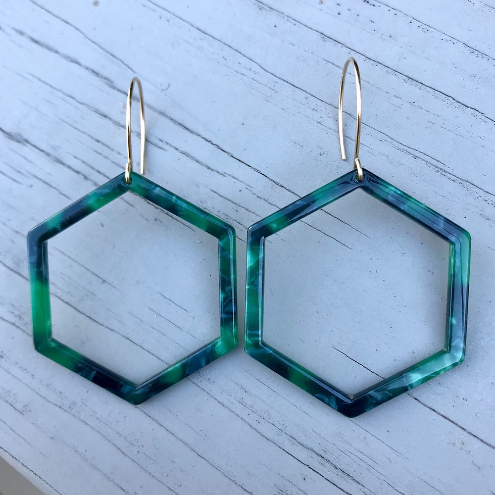 Thumbnail: Large Hexagon hoops