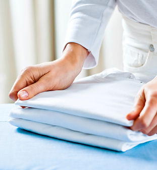 Folding Ironed Clothes