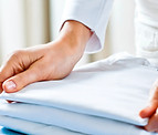 Folding Ironed Clothes