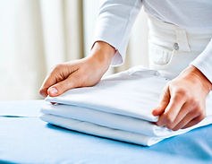 Folding Ironed Clothes