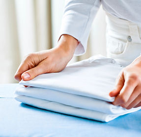 Folding Ironed Clothes