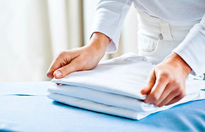 Folding Ironed Clothes