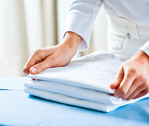 Folding Ironed Clothes