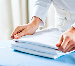 Folding Ironed Clothes