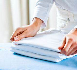 Folding Ironed Clothes