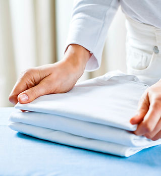Folding Ironed Clothes