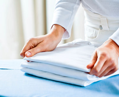 Folding Ironed Clothes