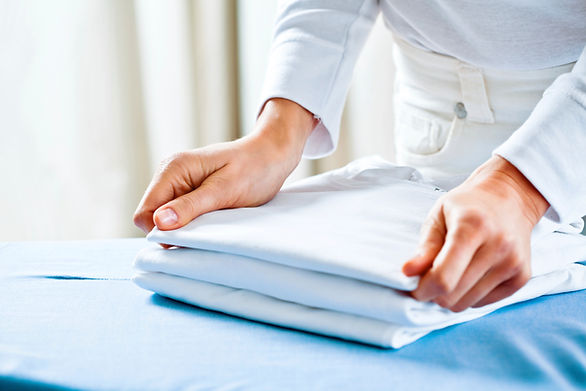 Folding Ironed Clothes