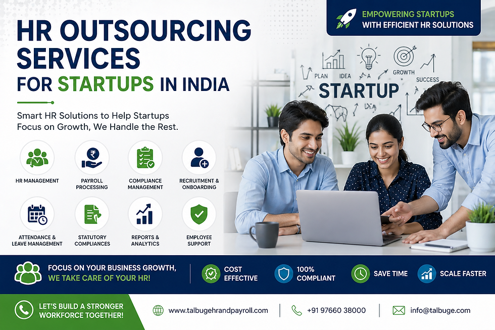 Why Startups Should Outsource HR & Payroll Services