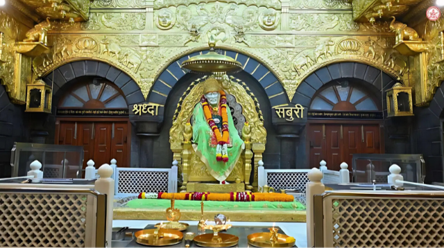 Saibaba, Shirdi, Maharashtra. Richest temple in india