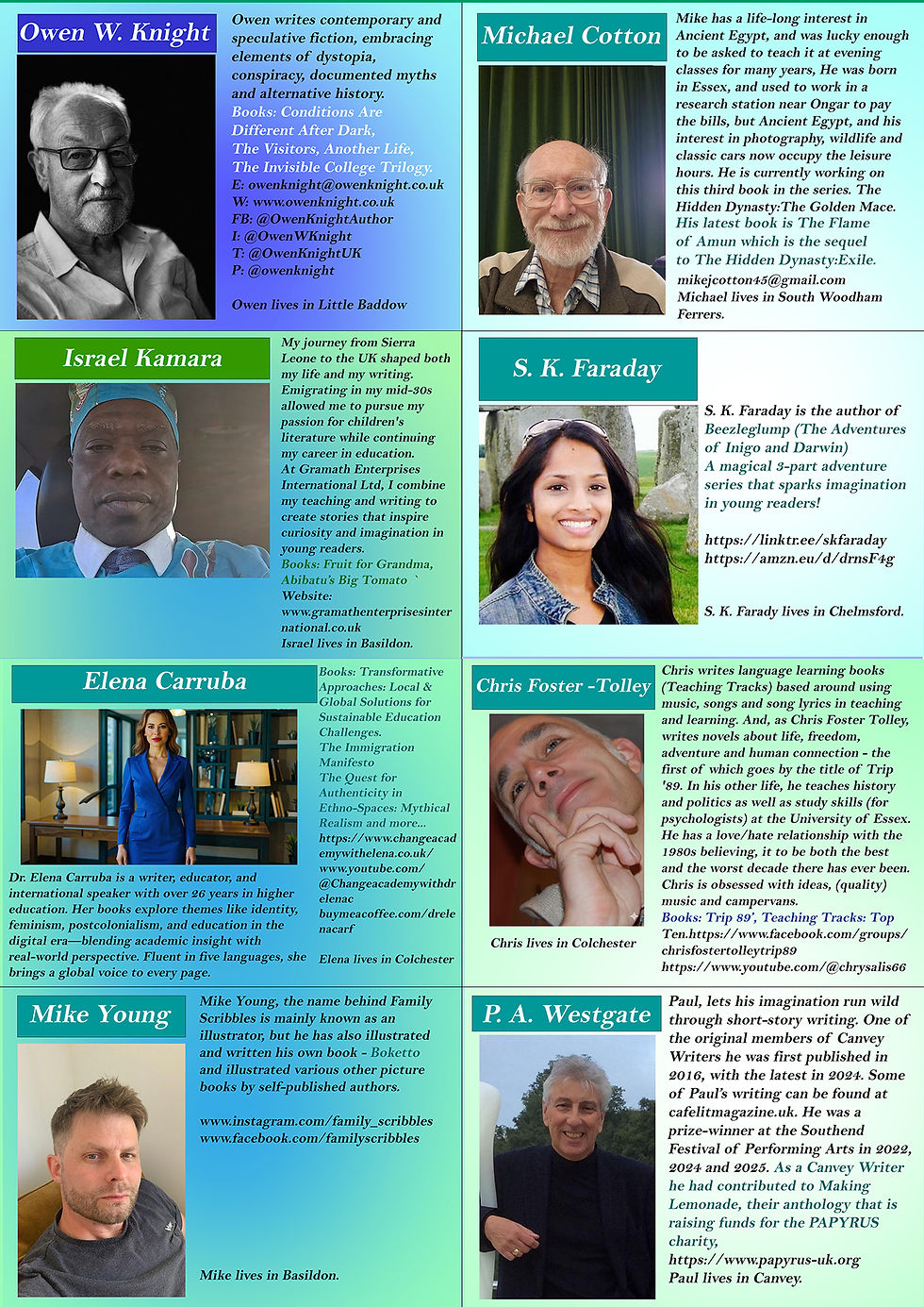 25 of the 27 authors attended the event