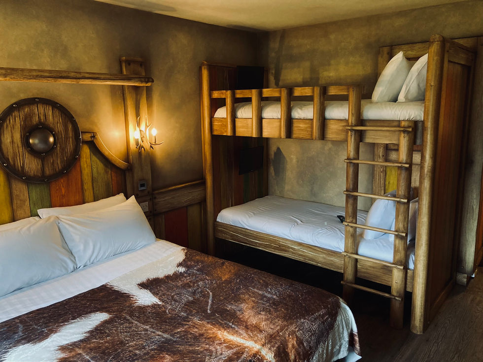 Painted Viking themed room for Drayton Manor hotel