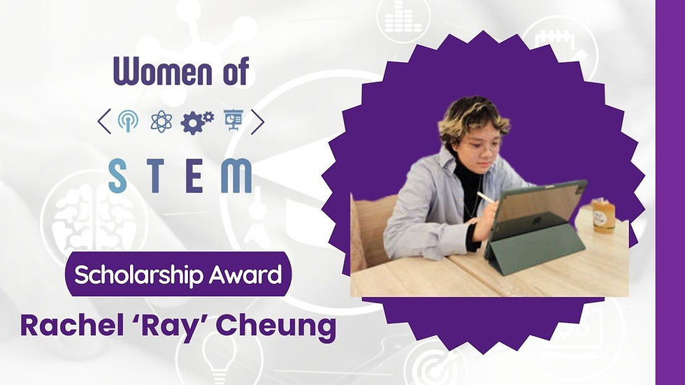 Ray is the 8th Women of STEM Scholarship Recipient